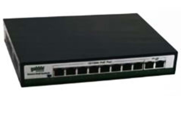 GAB-P82MM 10/100M 8 port POE+ 2x100M uplink, 96W. print Poe Switch
