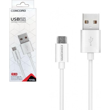 CONCORD C-321 2.1A Micro 1MT. Data ve Şarj Kablosu