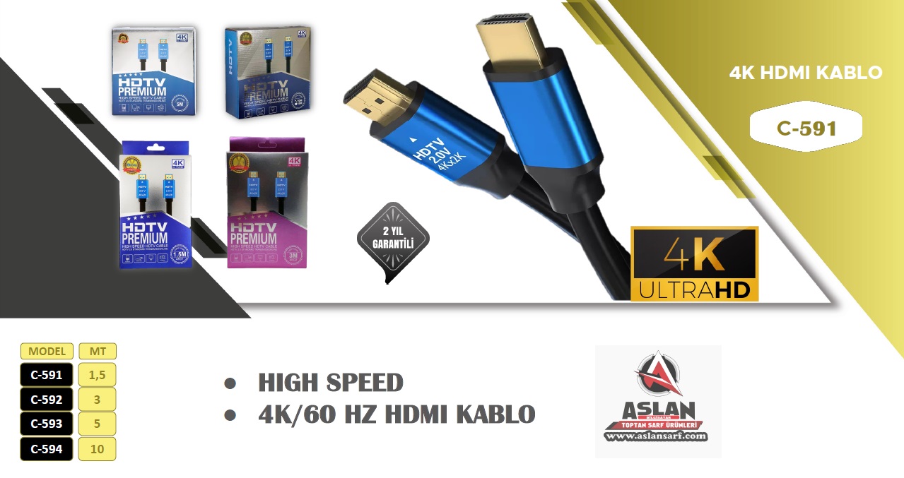 CONCORD C-591 1.5MT HDMI 4K KABLO