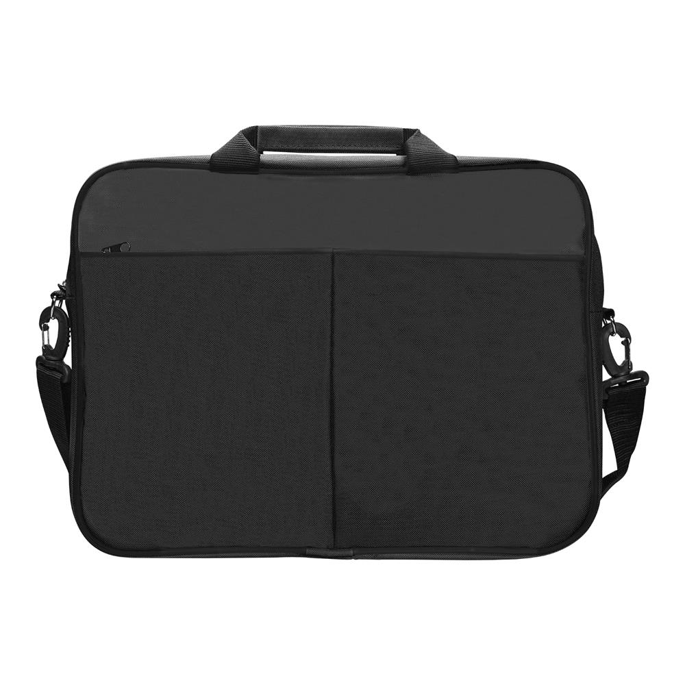 15.6  FİTİLLİ - 2 GÖZ NOTEBOOK ÇANTA ( SİYAH )