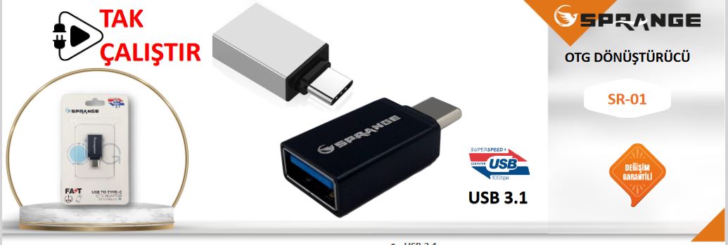 SPRANGE TYPE-C TO USB 3.1 OTG SR01 SR-01