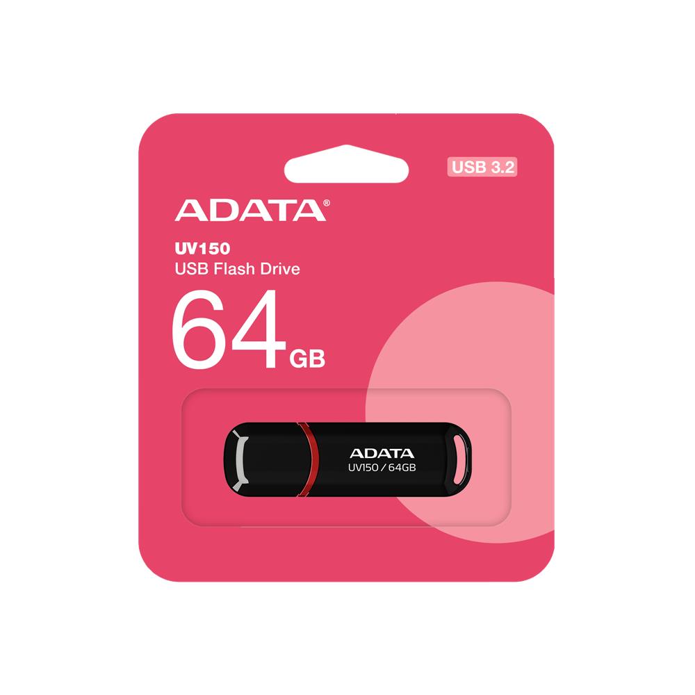 ADATA UV150 64GB USB 3.2 FLASH DİSK ( SİYAH)