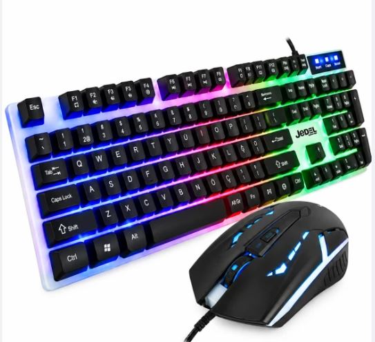 JEDEL GK100 OYUNCU IŞIKLI KLAVYE MUOSE SET