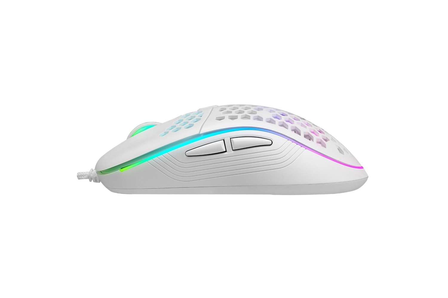 TRİO G907 3200DPİ BEYAZ RGB LEDLİ GAMİNG MOUSE