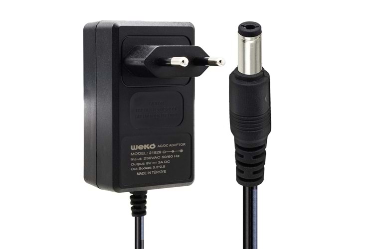 9V 3A 5.5X2.5 ADAPTÖR WEKO 21829