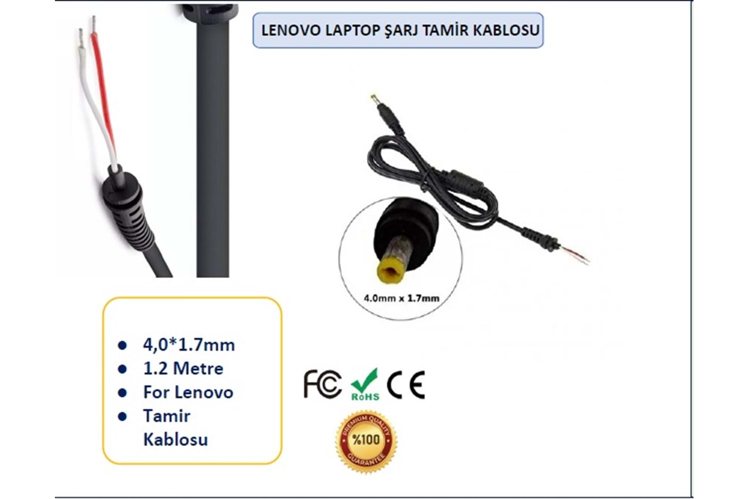 LENOVO İNCE UÇ KABLOSU 4.0*1.7 dc2