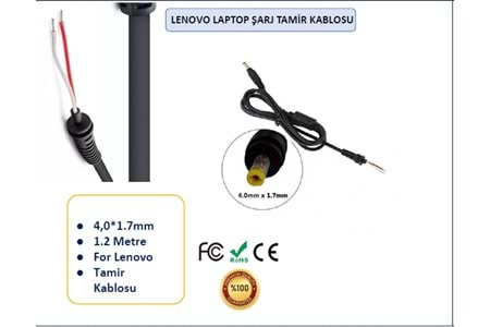 LENOVO İNCE UÇ KABLOSU 4.0*1.7 dc2