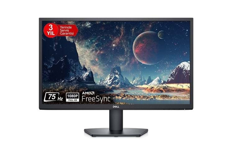 DELL 23.8'' 1920x1080 5MS 75Hz HDMI+VGA FREESYNC FHD VESA LED SIYAH