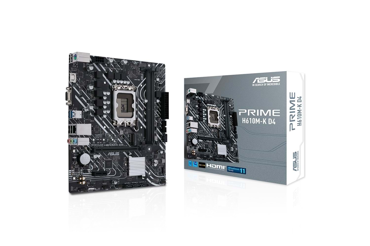 ASUS PRIME H610M-K D4 Intel H610 Soket 1700 DDR4 3200MHz M.2 Anakart