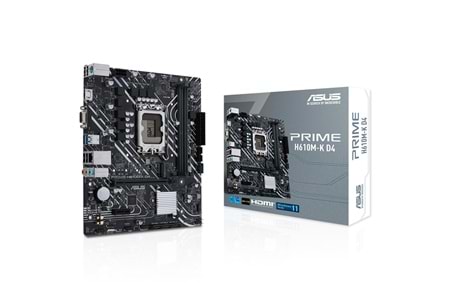 ASUS PRIME H610M-K D4 Intel H610 Soket 1700 DDR4 3200MHz M.2 Anakart