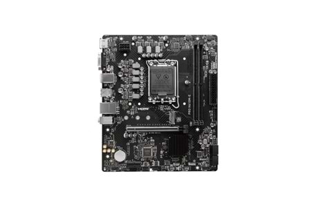 MSI PRO H610M-E DDR5 1700PIN 5600(OC) HDMI+VGA M.2 USB3.2 GLAN MİKRO ATX ( 12.&13.ve 14. GEN)