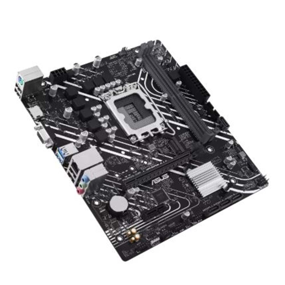 Asus Prime H610M-K Intel Soket LGA1700 DDR5 5600MHz mATX Gaming (Oyuncu) Anakart ( 12.&13.ve 14. GEN)
