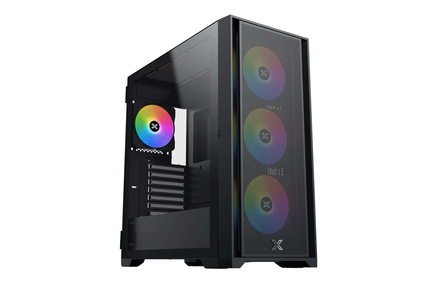 XIGMATEK MASTER X II PRO SİYAH ODIN II 4x120mm FRGB FANLI 750W 80PLUS MidT ATX GAMING KASA