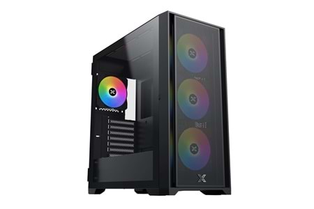 XIGMATEK MASTER X II PRO SİYAH ODIN II 4x120mm FRGB FANLI 750W 80PLUS MidT ATX GAMING KASA