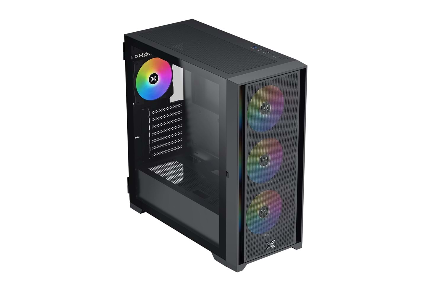 XIGMATEK MASTER X II PRO SİYAH ODIN II 4x120mm FRGB FANLI 750W 80PLUS MidT ATX GAMING KASA