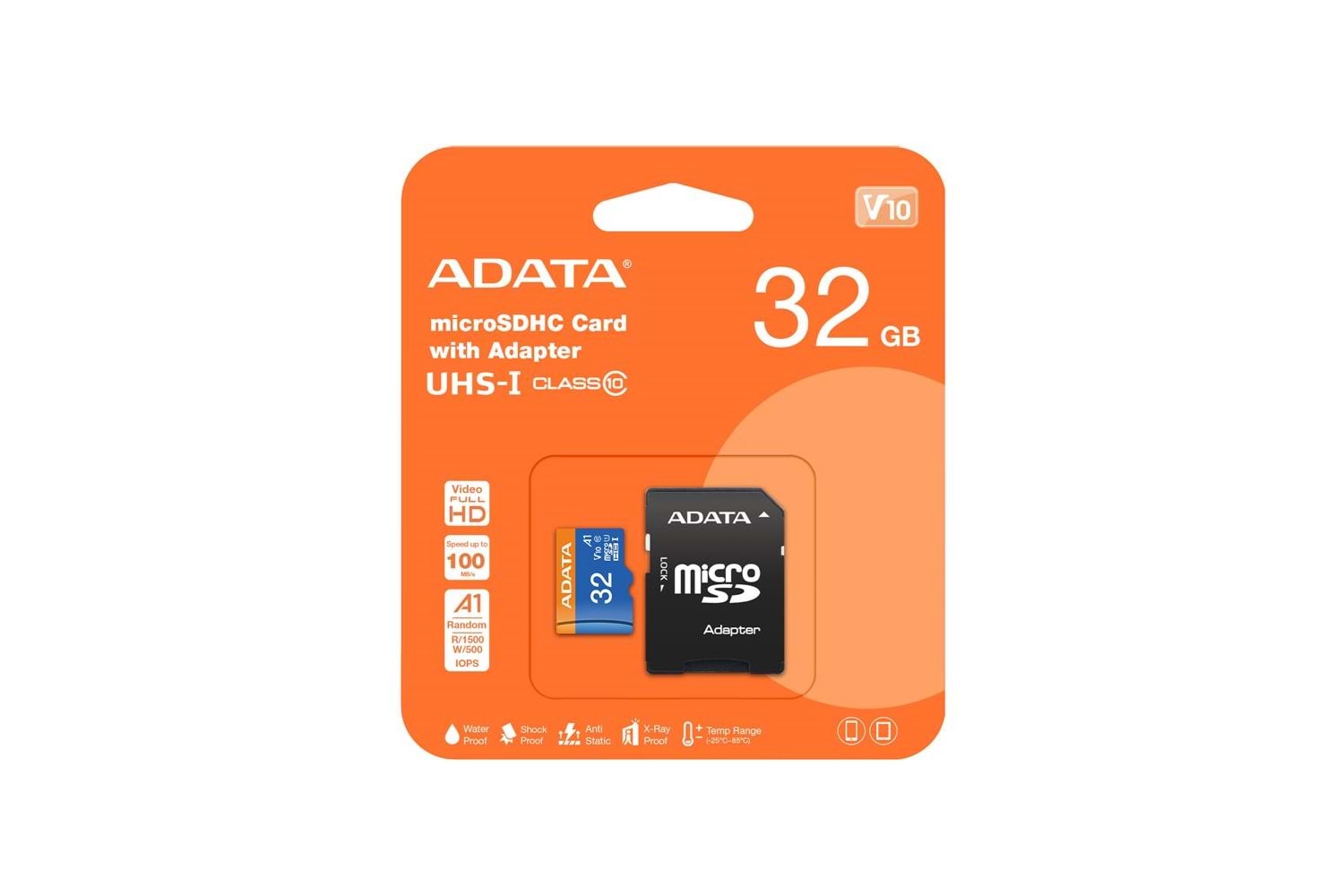 ADATA 32GB PREMİER MİCROSDXC CARD WİTH ADAPTER UHS-I Class10 V10 Hafıza Kartı
