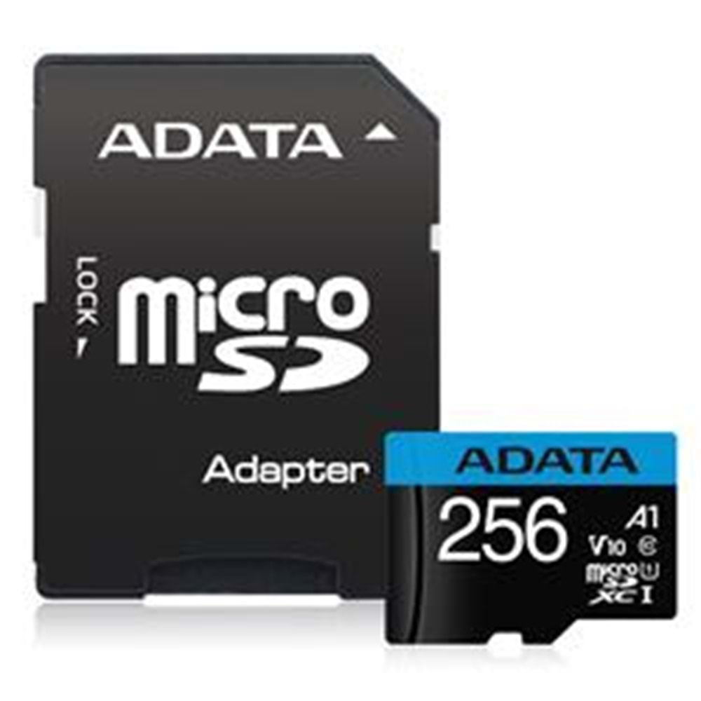 ADATA 256GB PREMİER MİCROSDXC CARD WİTH ADAPTER UHS-I Class10 V10 Hafıza Kartı