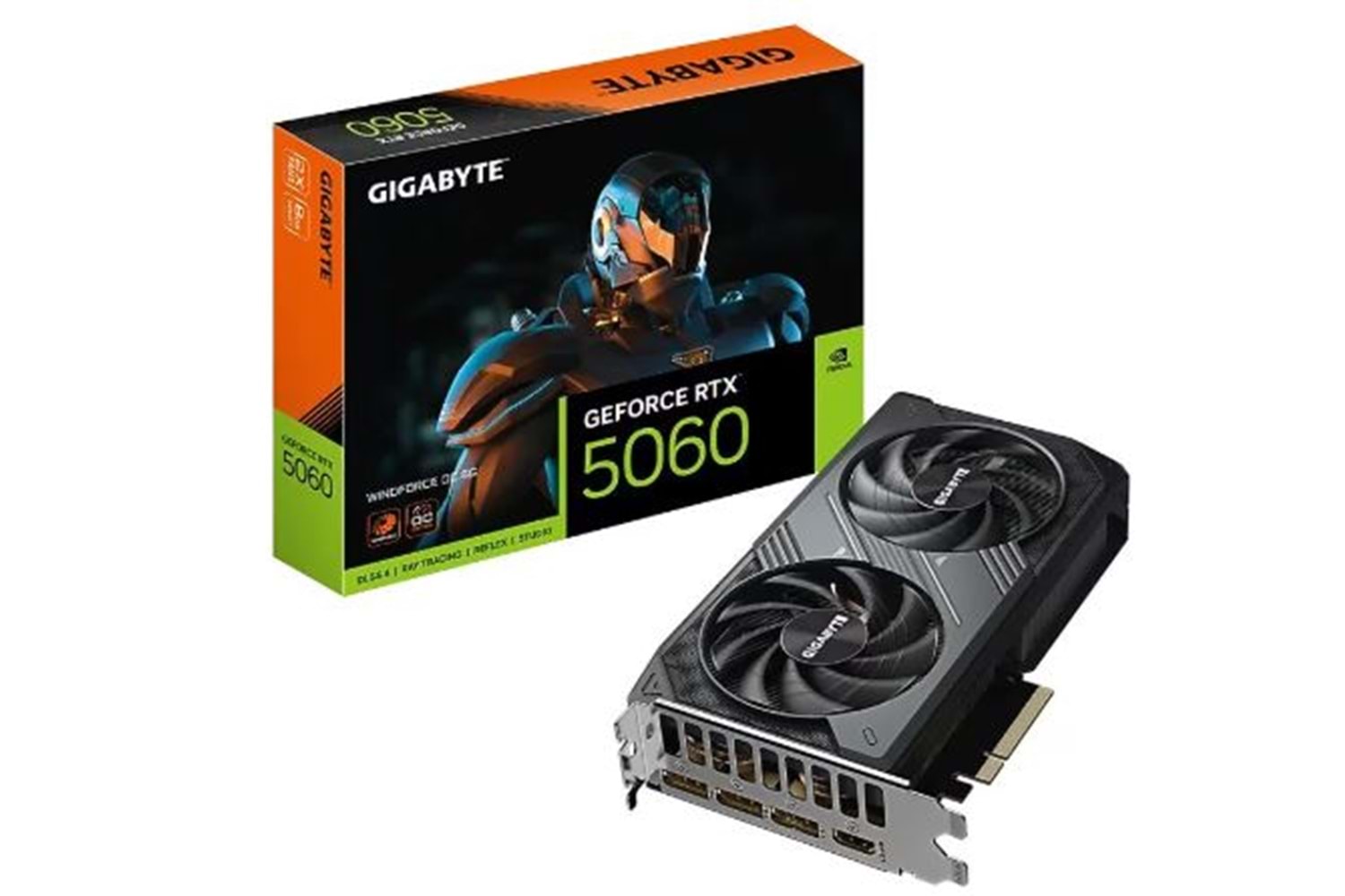 GIGABYTE RTX5060 8GB GDDR7 128 BİT HDMI - 3XDISPLAY 2 FANLI EKRAN KARTI