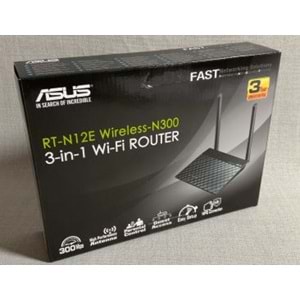 ASUS N300 KABLOSUZ 300MBPS REPEATER+ACCES POINT ( RT-N12E)