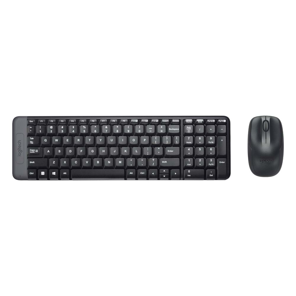 LOGITECH MK220 Q TURKCE KABLOSUZ STANDART SIYAH KLAVYE MOUSE SET