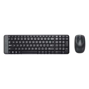 LOGITECH MK220 Q Türkçe Kablosuz Standart Siyah Klavye+ Mouse