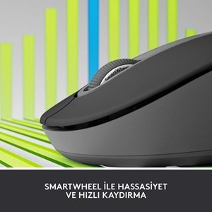 LOGITECH SIGNATURE M650 BUYUK BOY SOL EL ICIN SESSIZ KABLOSUZ MOUSE-SIYAH