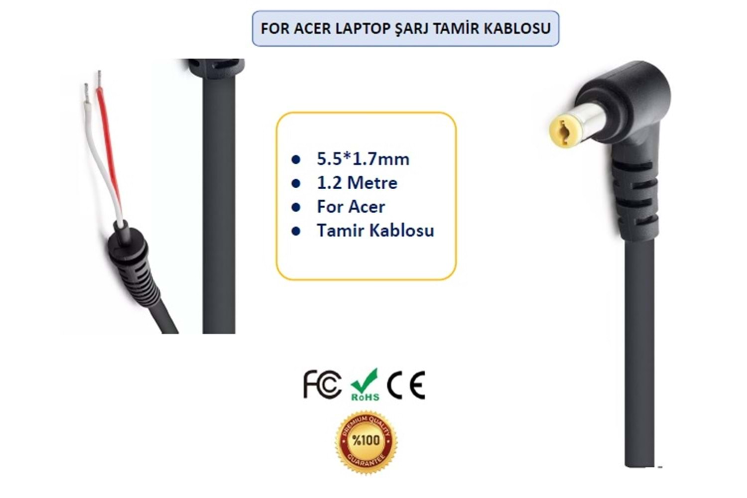 DC-7 Acer-Packard Bell Uç Adp. Tamir Kab. 5.5*1.7