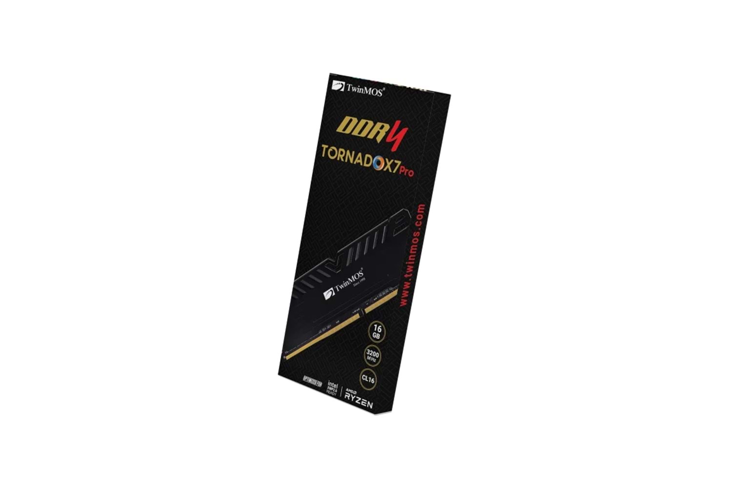 TWINMOS 16GB DDR4 3200MHz CL16 TornadoX7 PRO TMD416GB3200D16BKX7P SOĞUTUCULU PC RAM