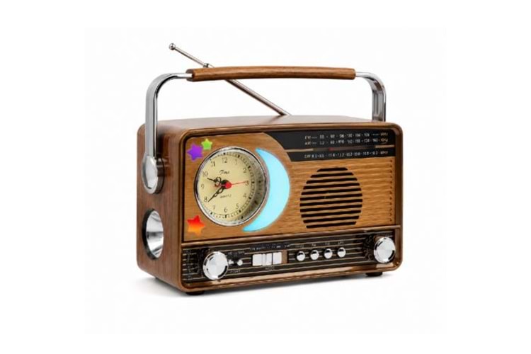 YG-7030 Nostaljik Tasarım USB & TF & Aux FM Radyo YG7030
