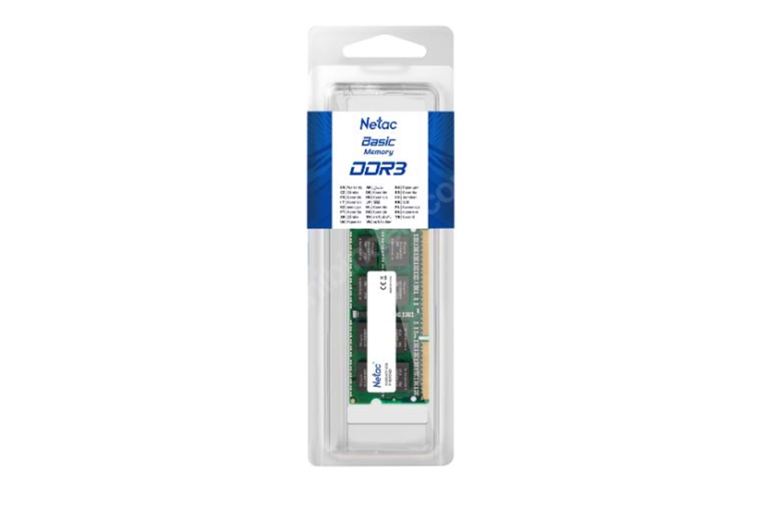 NETAC BASİC 8GB DDR3 1600MHZ CL11 MASAÜSTÜ PC RAM