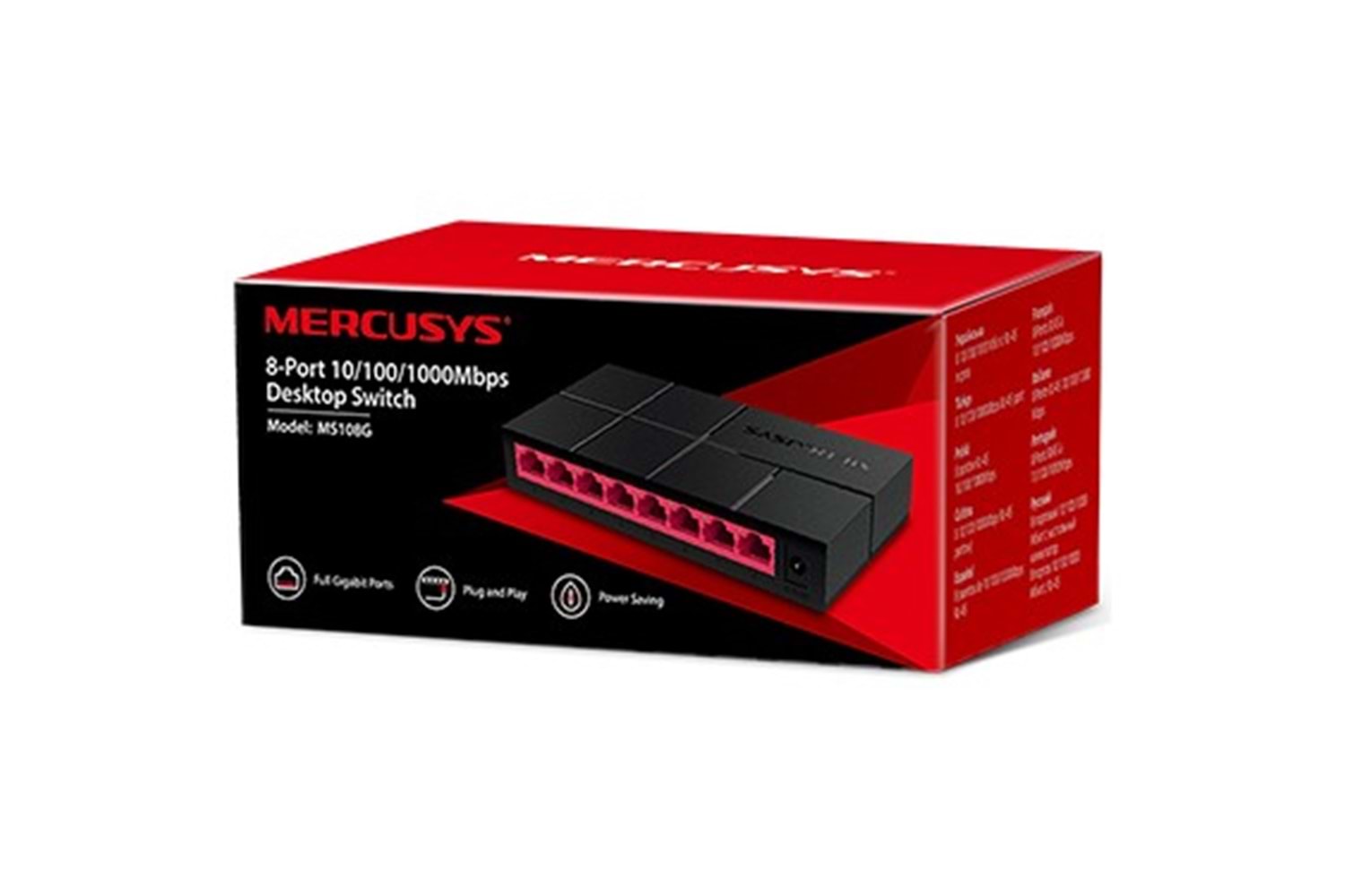 MERCUSYS MS108G 8 PORT 10/100/1000 GIGABİT SWİTCH
