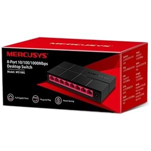 MERCUSYS MS108G 8 PORT 10/100/1000 GIGABİT SWİTCH