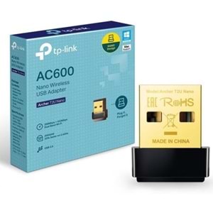 TP-LİNK ARCHER T2U 600 MBPS 2.4GHZ - 5GHZ NANO KABLOSUZ USB WİFİ