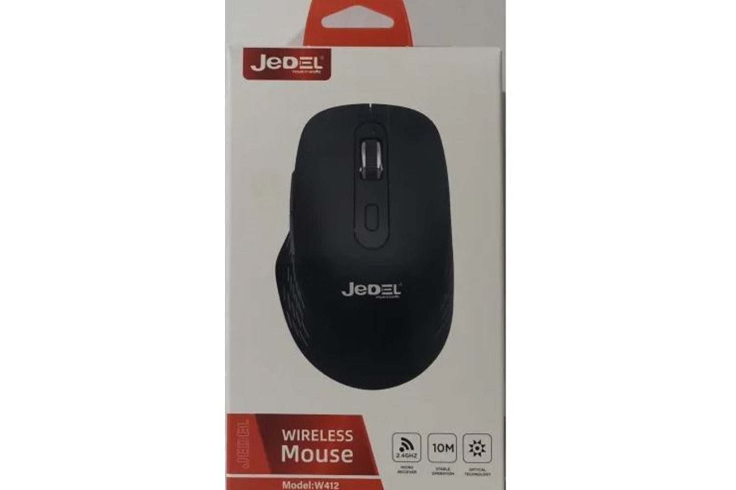 JEDEL KABLOSUZ MOUSE WIRELESS 1600 DPI W412 ( 2XAAA BATTERY ) ( ON/OFF BUTTON )