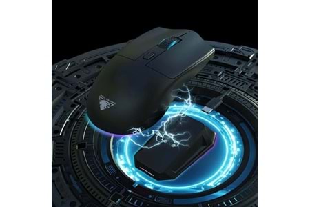 JEDEL WD139 1600 DPİ 6D KABLOSUZ+BT 2.4GHZ MOUSE RGB GAMİNG MAGNETİC CHARGİNG DOCK