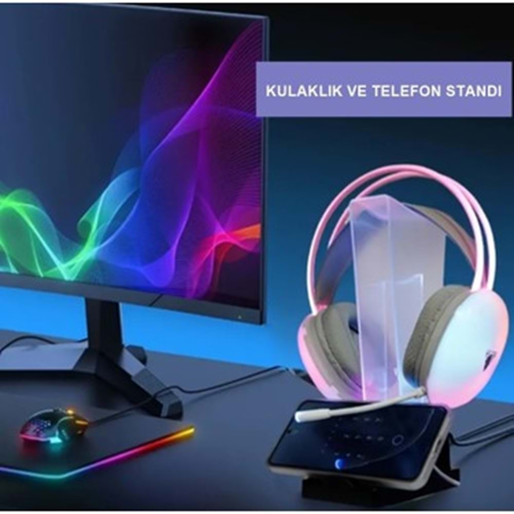 JEDEL GM01 MASAÜSTÜ RGB KULAKLIK TUTUCU