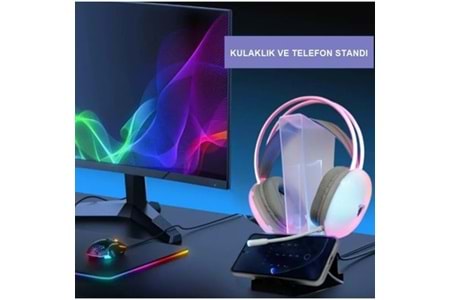 JEDEL GM01 MASAÜSTÜ RGB KULAKLIK TUTUCU