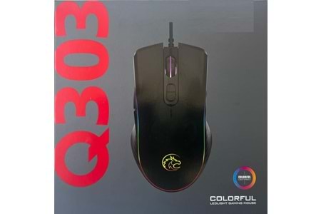 TRİO QS303 7D 1200-2400-3200-7200 DPİ KABLOLU GAMİNG MOUSE