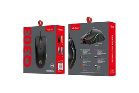 TRİO QS303 7D 1200-2400-3200-7200 DPİ KABLOLU GAMİNG MOUSE