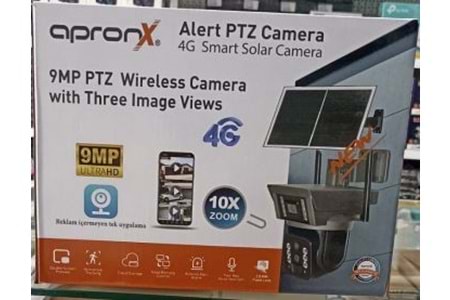 APRONX APX-WSP368OZ 9MP 10X ZOOM 4G SOLAR 2.8MM-12MM IKI KAMERA PTZ