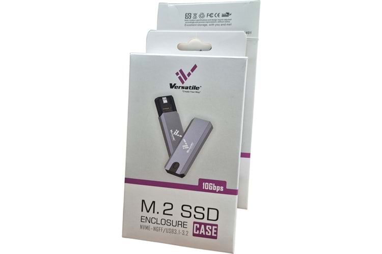 VERSATILE M.2 CASE NVME SSD HDD KUTUSU USB 3.1 (YENİ)