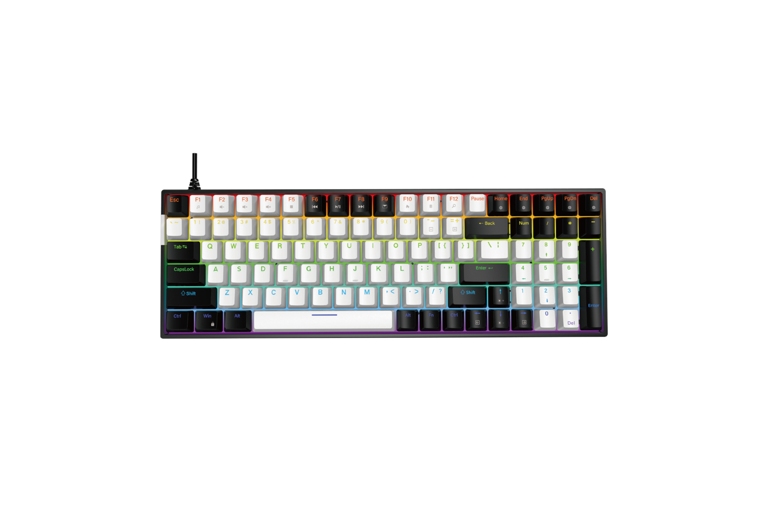 JEDEL KL160 RGB BLUE SWITCH MEKANİK KABLOLU KLAVYE