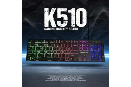 JEDEL K510 USB KABLOLU RGB IŞIKLI KLAVYE