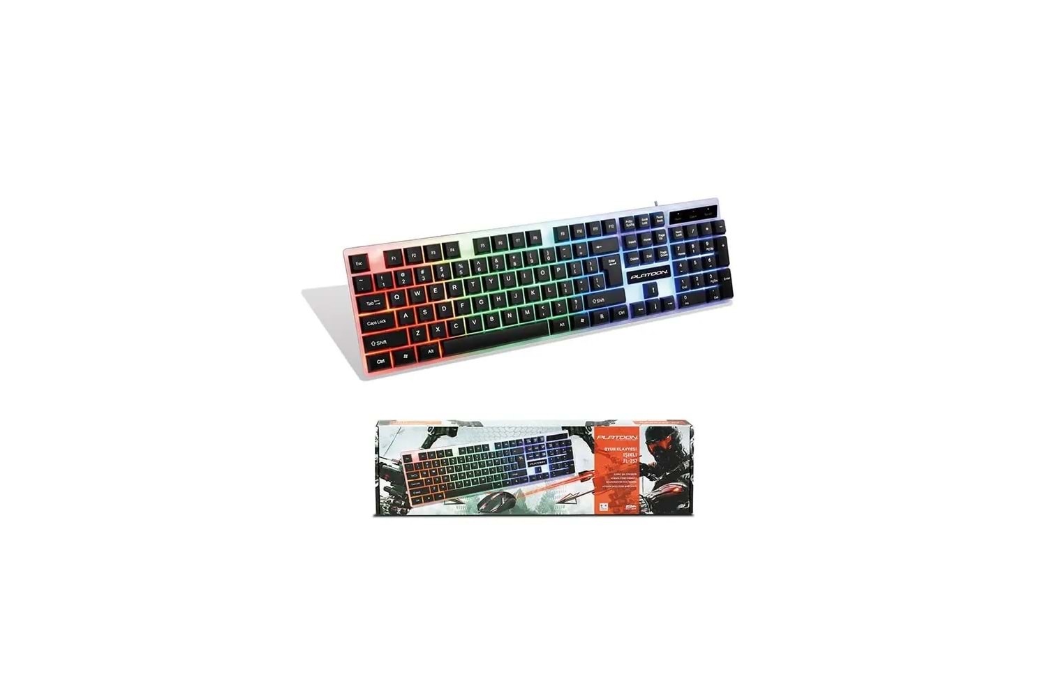 PL-357 ISIKLI OYUNCU KLAVYE MOUSE SET