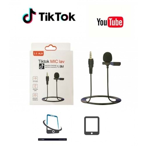 YAKA MIKROFONU PL-2441 TABL,TLF. SPEAKER UYUMLU