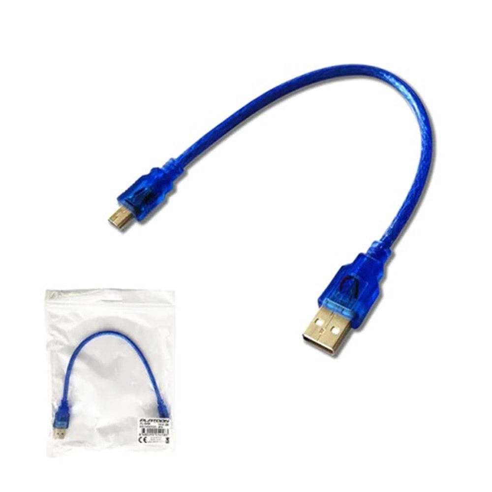 30 CM PL-5458 USB M to MINI 5PIN KABLO