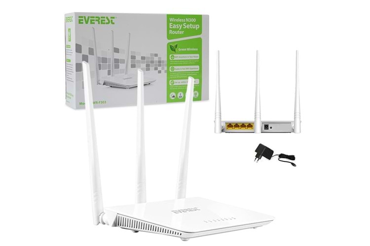 EVEREST EWR-F303 2.4GHZ 300MBPS WIRELESS ROUTER