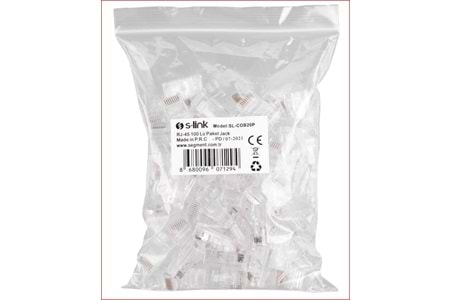 SLİNK SL-COB20P YENİ NESİL DELİKLİ 100LÜ RJ45 JACK PAKET