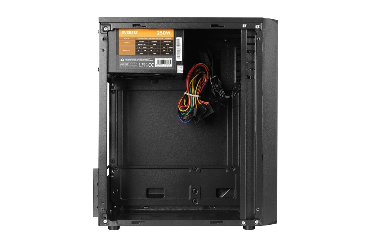 Everest SABER RGB Led Şeritli Peak 250W Akrilik Yan Panel M-ATX Mini-T Gaming Oyuncu Kasası