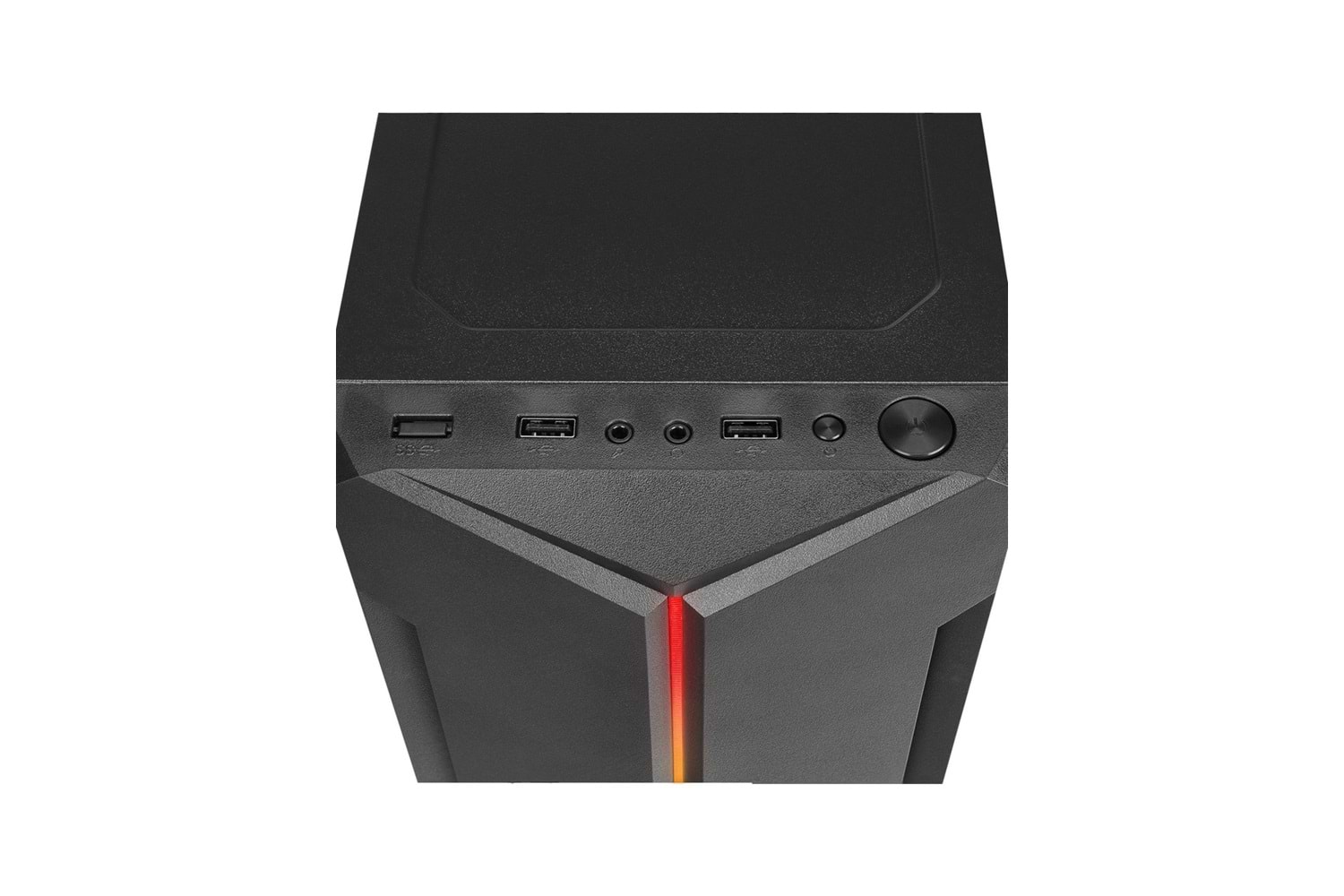 Everest SABER RGB Led Şeritli Peak 250W Akrilik Yan Panel M-ATX Mini-T Gaming Oyuncu Kasası